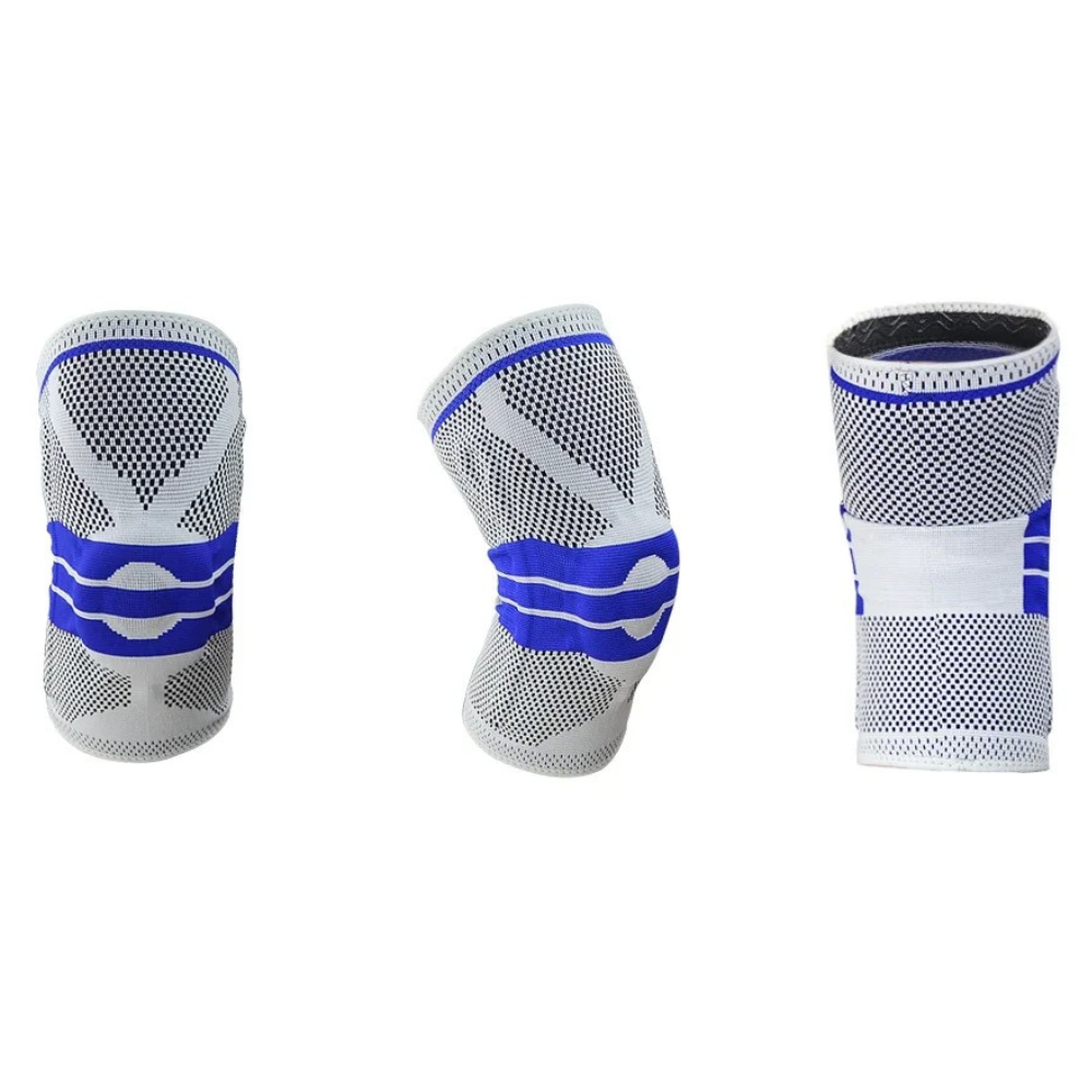 Knäskydd med Fjädrar och Silikonstöd för Patella