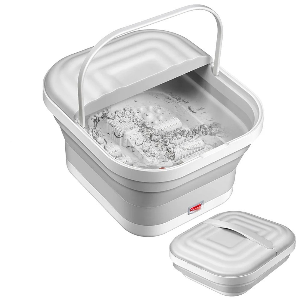 Fotbad Hopfällbart med Massage