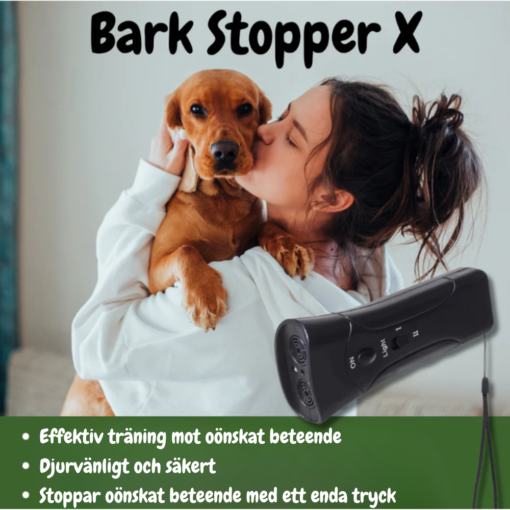 BarkStopper - Få din hund att sluta skälla utan fula metoder